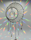 Moon suncatcher made with real stone