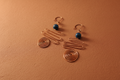 Spiral copper earrings