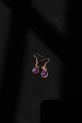 Copper earring with stone of choice