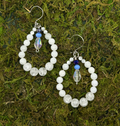 Stainless steel dangly earrings
