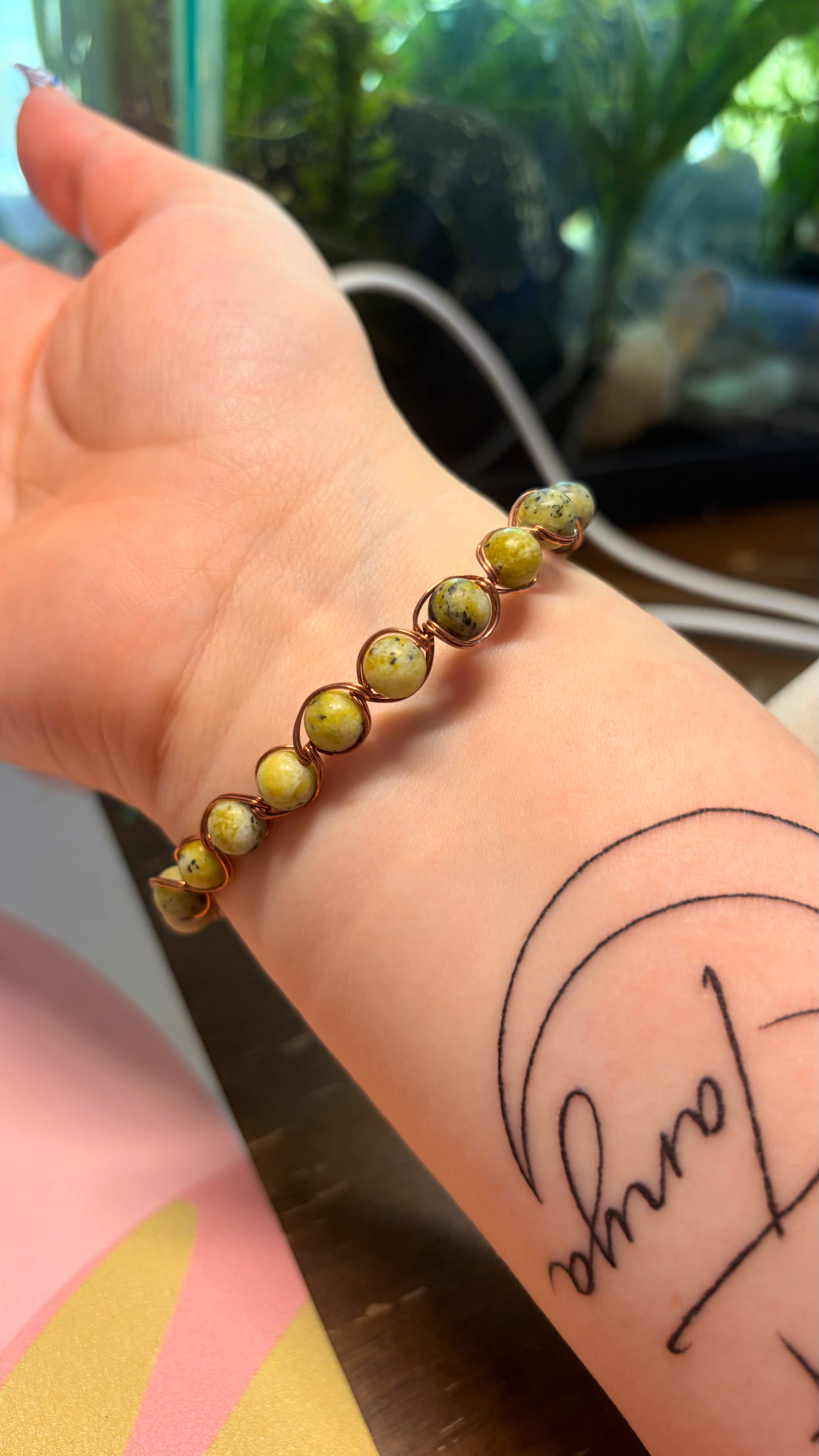 Copper wrapped bracelet￼