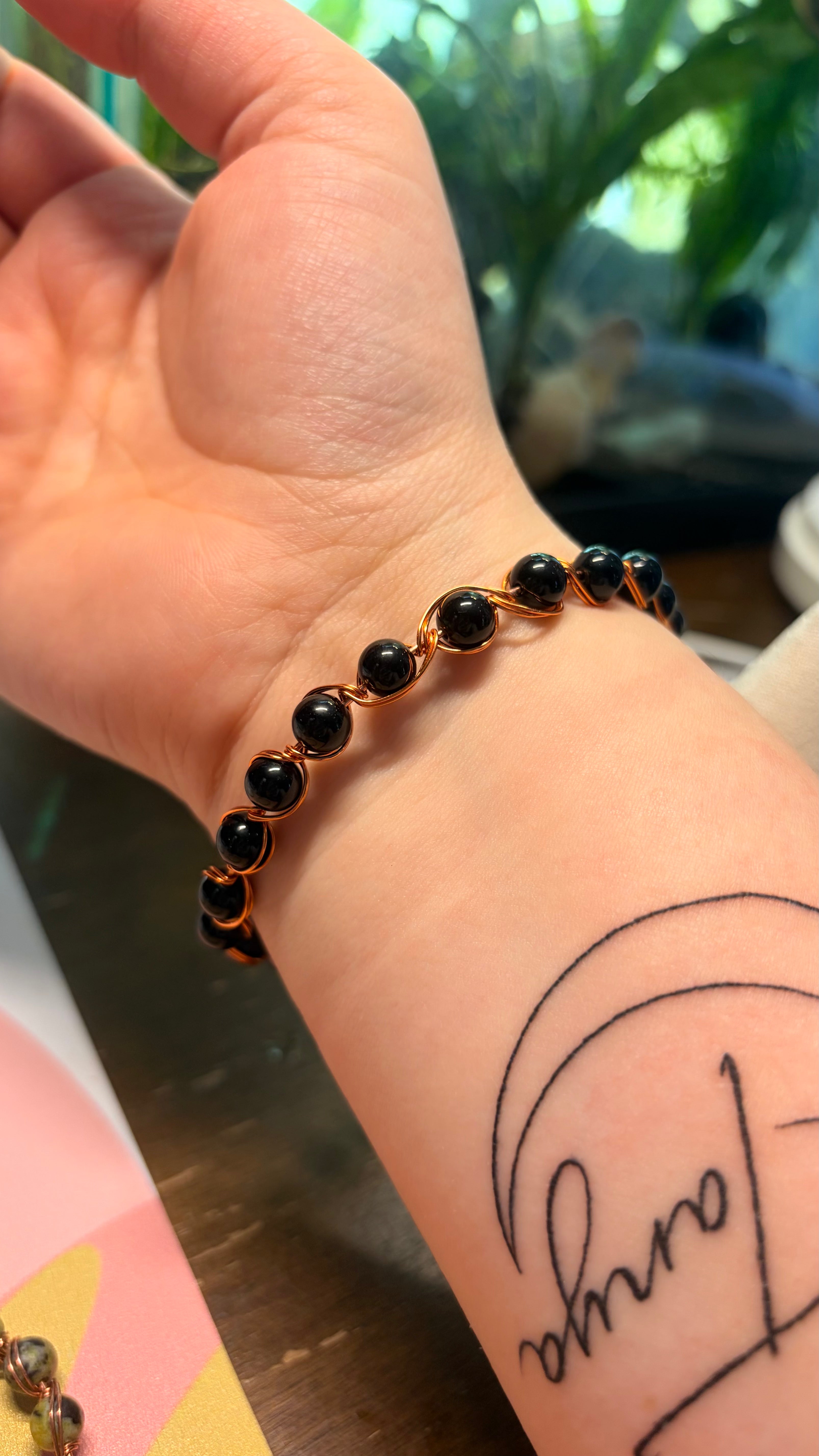 Copper wrapped bracelet￼